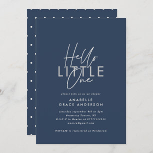 Tipografía de escritura moderna hola pequeña