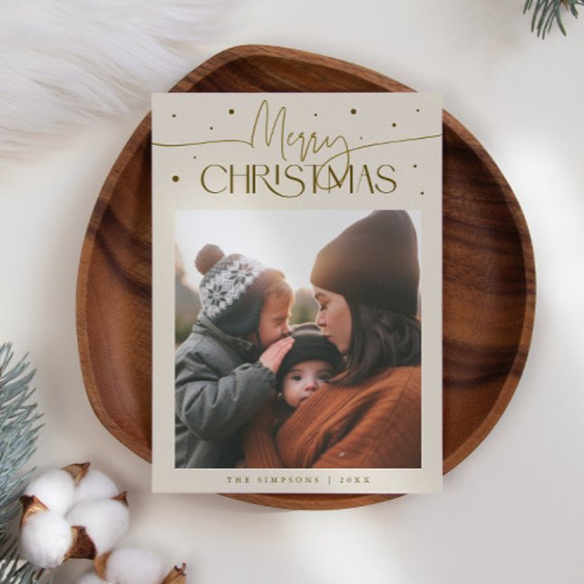 Tipografía de Feliz Navidad Crema Foto (Subido por el creador)