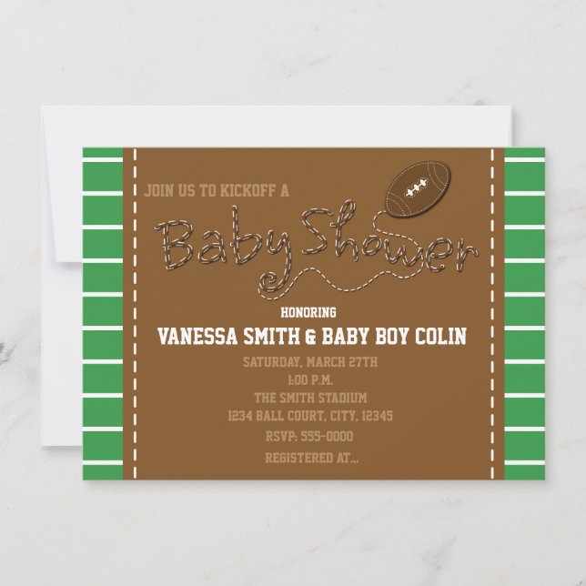 Tipografía de Invitación de Fiesta para Baby Showe (Anverso)