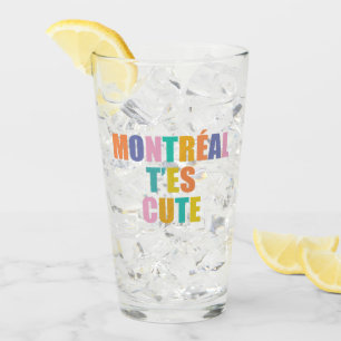 Tipografía de la ciudad de Montreal colorido moder