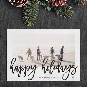 Tipografía de letra de pincel grueso Navidad Foto