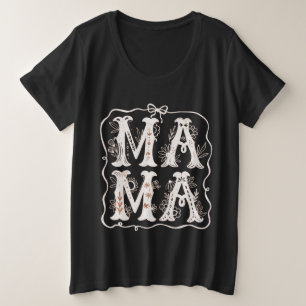 Tipografía de MAMA floral vintage