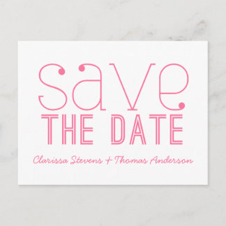 Tipografía de Moda Anuncio de Boda, Rosa
