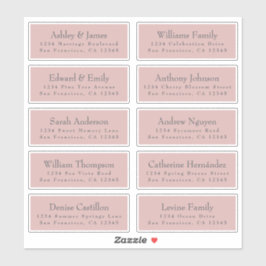 Tipografía de moda Etiquetas de la dirección del B