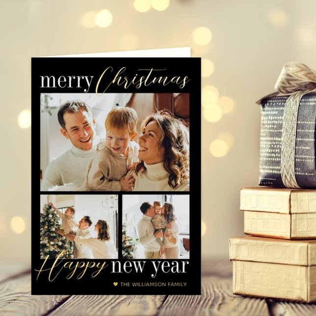 Tipografía de moda Feliz Navidad 3 Foto Real (Subido por el creador)