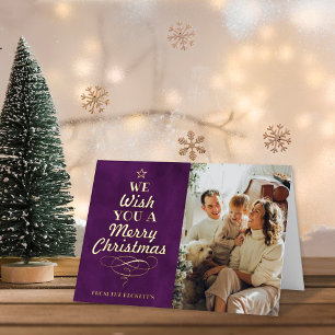 Tipografía de moda foto de árbol de Navidad real