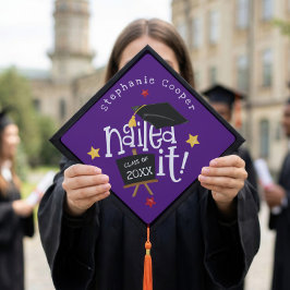 Tipografía de moda graduado lo clavó púrpura