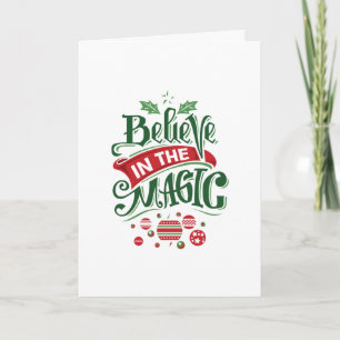 Tipografía de Navidad Cree en la Magia