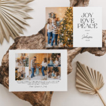 Tipografía de Navidad Paisaje Alegría Amor Paz