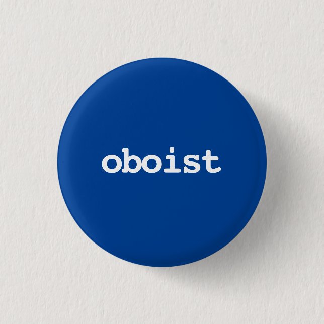 tipografía de oboísta Botón (Anverso)