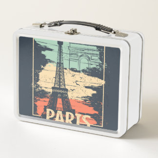 Tipografía de París: poster abstracto de Eiffel.