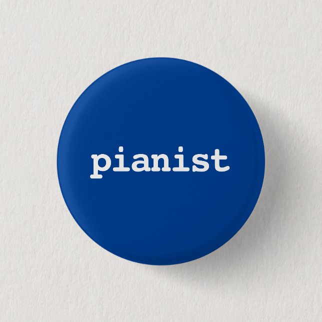 tipografía de pianista Botón (Anverso)