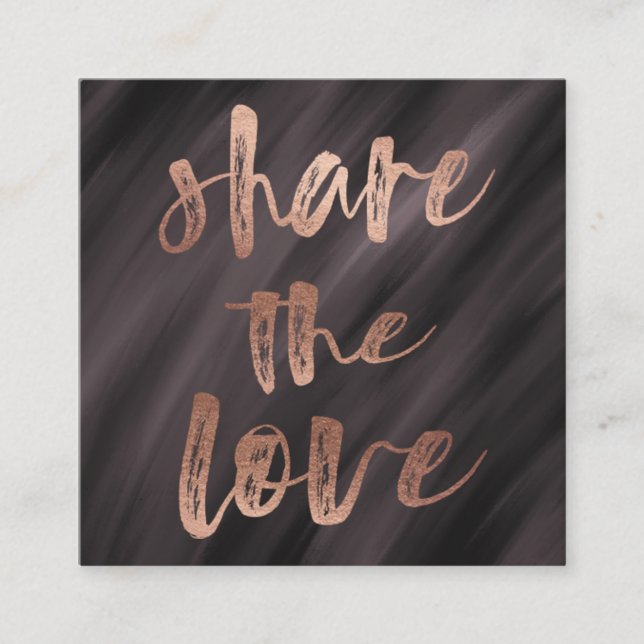 Tipografía de pincel | Tarjeta de fidelidad (Anverso)