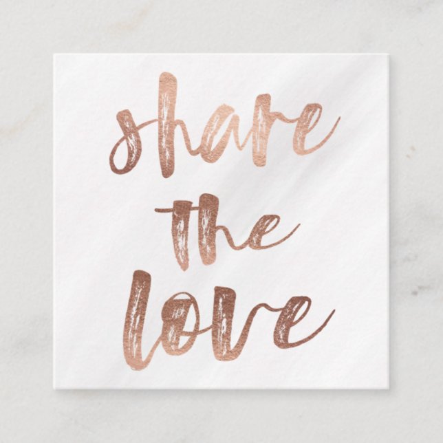 Tipografía de pincel | Tarjeta de fidelidad (Anverso)