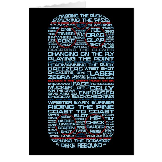 Tipografía de pista de hockey sobre hielo (Frente)