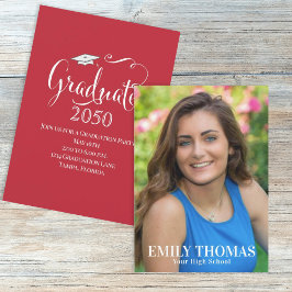 Tipografía de plantilla de fotografía roja simple 