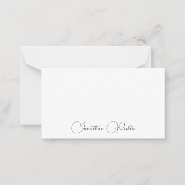 Tipografía de plantilla de nombre de guión Minimal (Anverso)