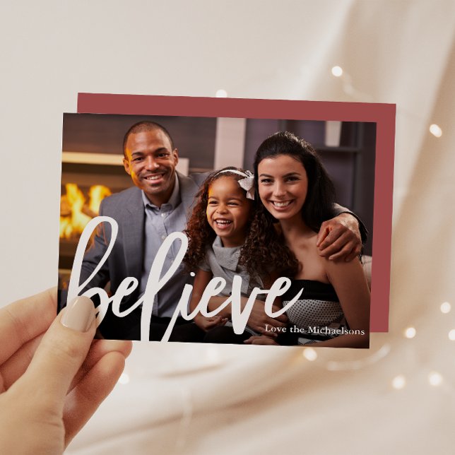 Tipografía de Rosa Elegante Cree Foto Navidad (Subido por el creador)