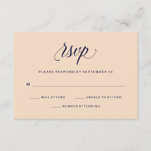Tipografía de Rubor y Marina   RSVP