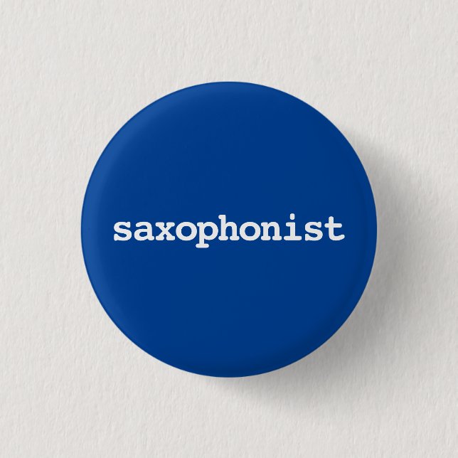 tipografía de saxofonista Botón (Anverso)