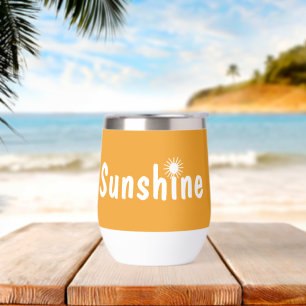 Tipografía de sol de verano Colores personalizados