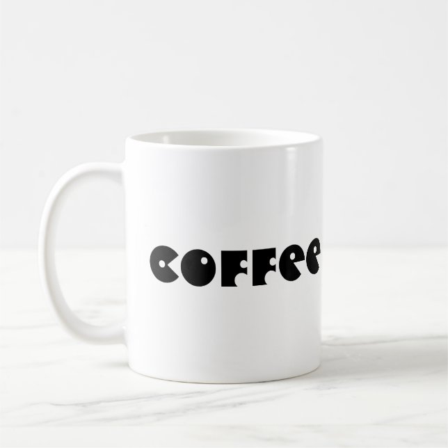 Tipografía de tazas de café y dulces (Izquierda)