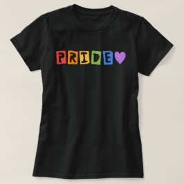 Tipografía del Orgullo Camiseta Arcoiris