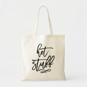 Tipografía del pincel negro Cosas calientes Bolsa