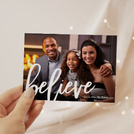 Tipografía elegante Cree Foto Navidad