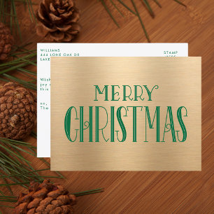 Tipografía elegante de Navidad alegre moderna