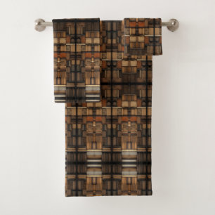 Tipografía en bloques de madera y colección de art