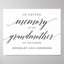 Tipografía en memoria de  señal de boda conmemorat