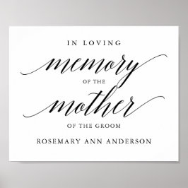 Tipografía en memoria de  señal de boda conmemorat