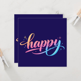 Tipografía FELIZ Gradiente Pastel Vibrante - Moder