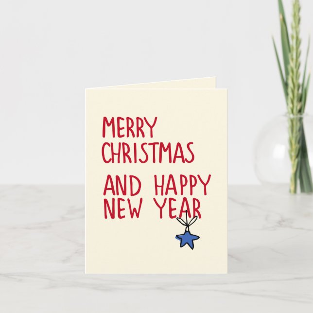Tipografía Feliz Navidad Año Nuevo (Anverso)