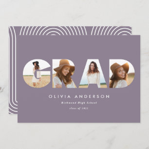 Tipografía geométrica moderna multicapa graduada