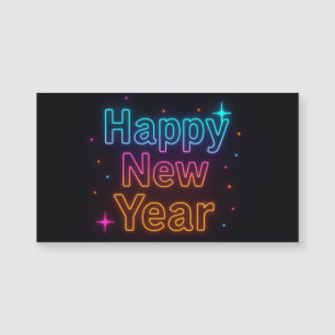 Tipografía Gradiente de Brillo Neon Fiestas Vibrac