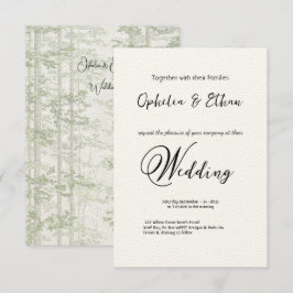 Tipografía Invitación a la boda Minimalista