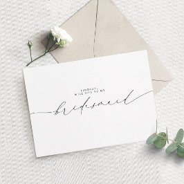 Tipografía minimalista Editable Colores Bridesmaid