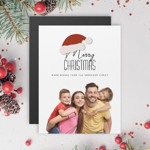 Tipografía minimalista moderna Feliz Navidad Foto