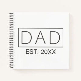 Tipografía Minimalista simple de papá | Cuaderno