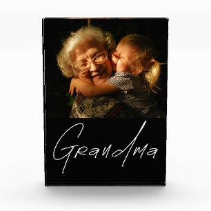 Tipografía Moderna Abuela Regalo de Foto Personali