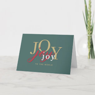 Tipografía Moderna Alegría para el Mundo Navidad
