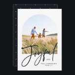 Tipografía moderna blanco y negro 1 Navidad de fot<br><div class="desc">Moderna y elegante tipografía de moda Navidades alegres en blanco y negro 1 foto tipografía tarjeta de vacaciones</div>