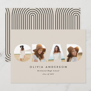 Tipografía moderna con graduación fotográfica múlt