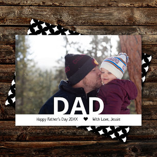 Tipografía moderna "DAD" foto Día del Padre