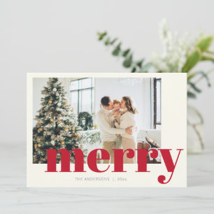 Tipografía moderna de Feliz Navidad Foto