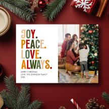 Tipografía moderna de Navidad Foto de familia lind