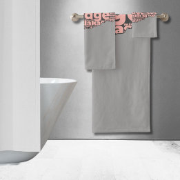 Tipografía moderna de valor gris y rosa roto