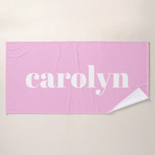 Tipografía moderna en rosa nombre personalizado